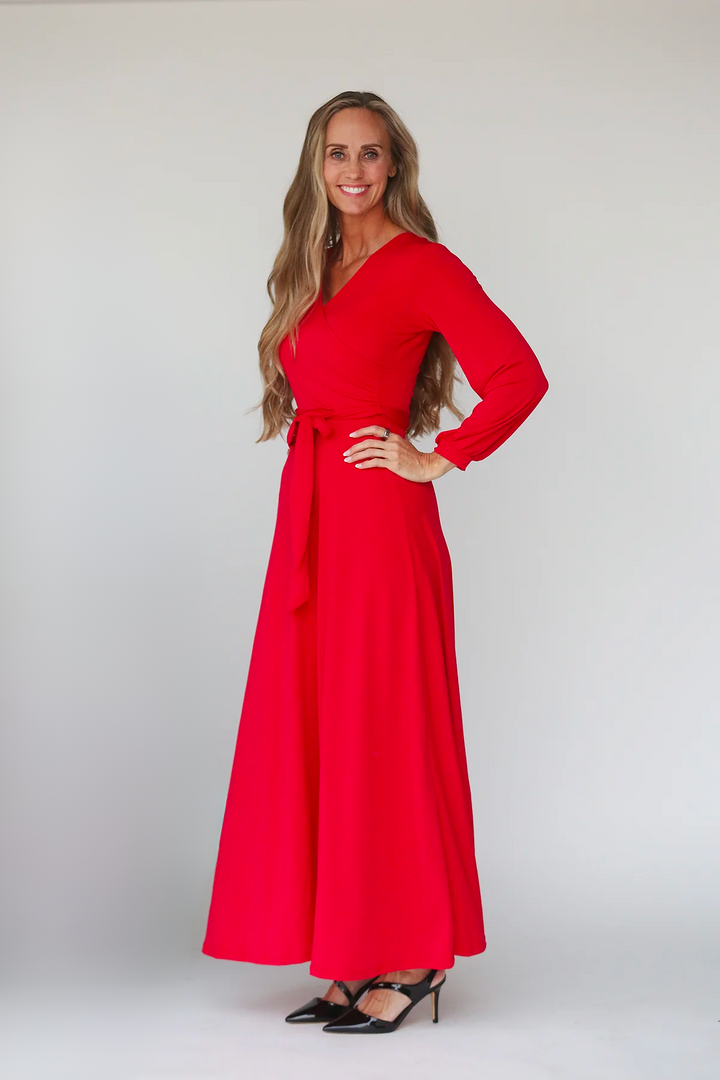 Aubri Red Women's Dress