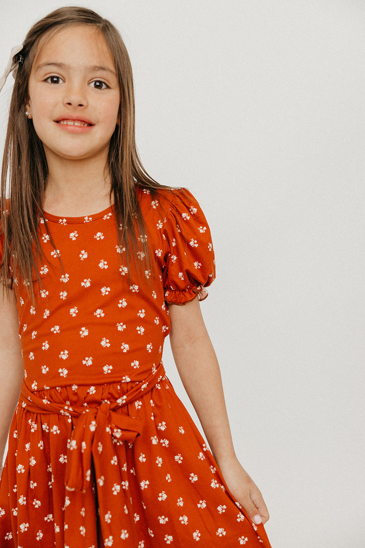 Avery Auburn Floral Dress