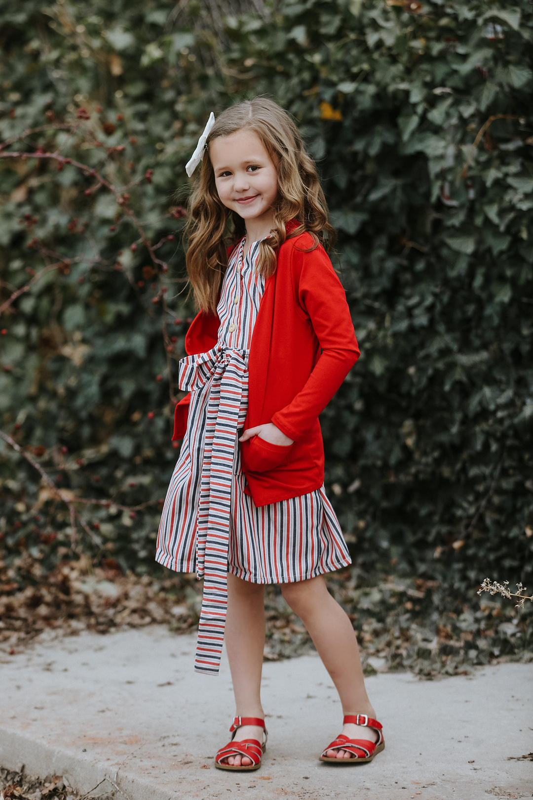 Briar Button Stripe Dress