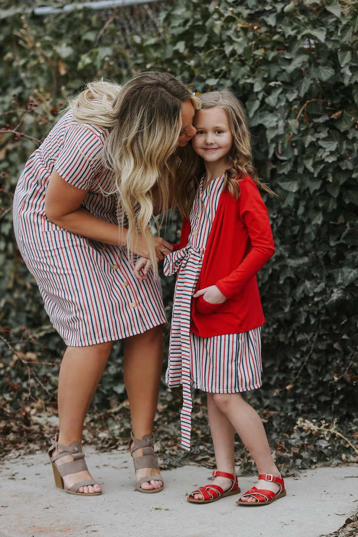 Briar Button Stripe Dress