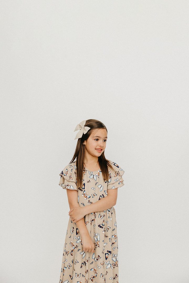 Etta Tan Butterfly Dress