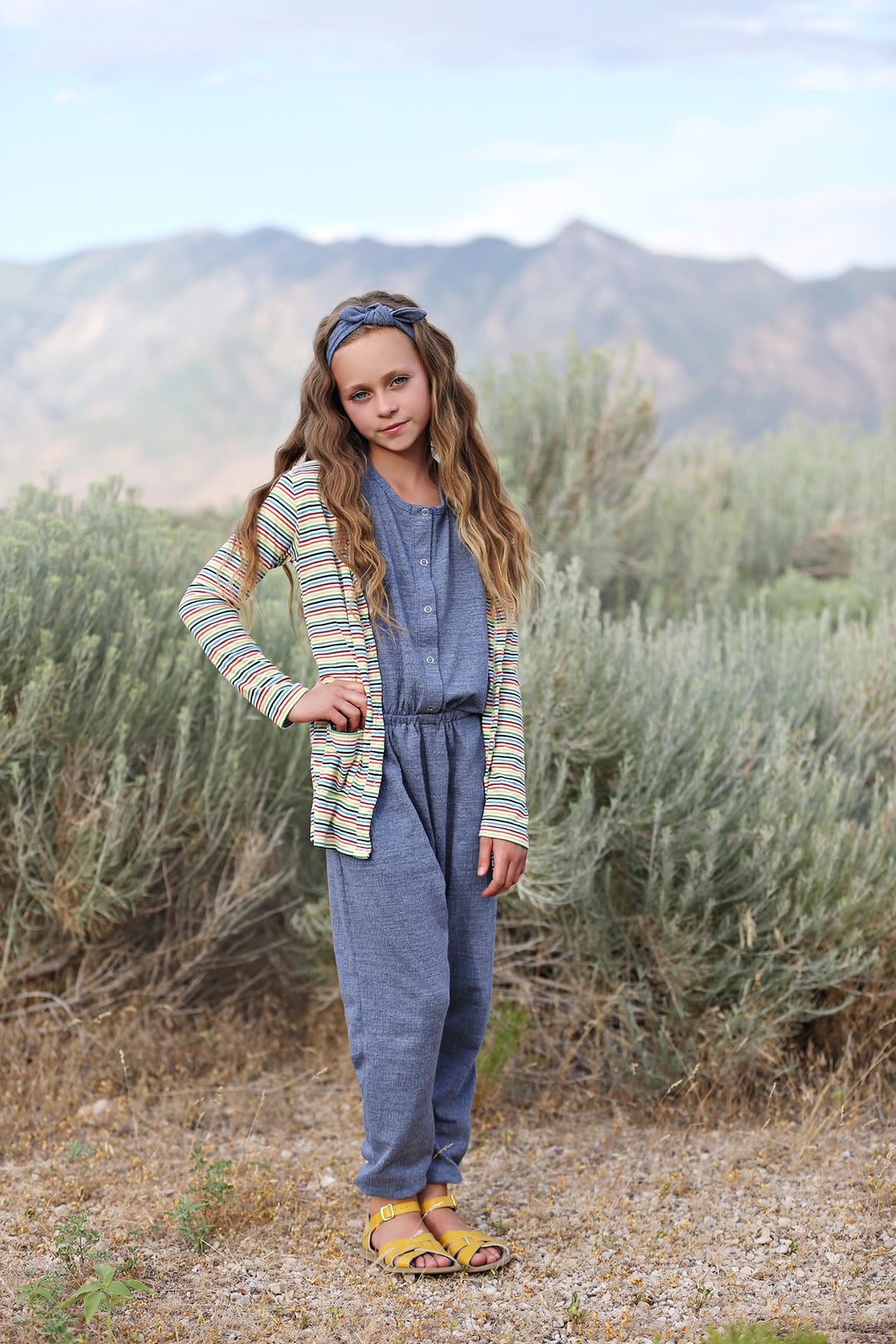 Rainbow Rib Knit Cardigan