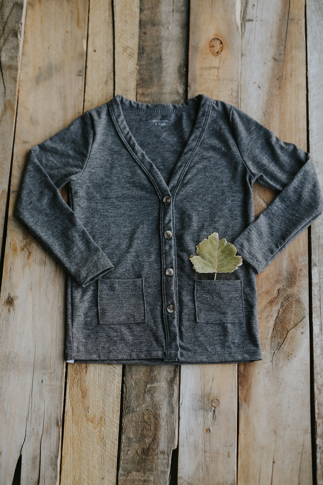 Heathered Coal Grey Cardigan