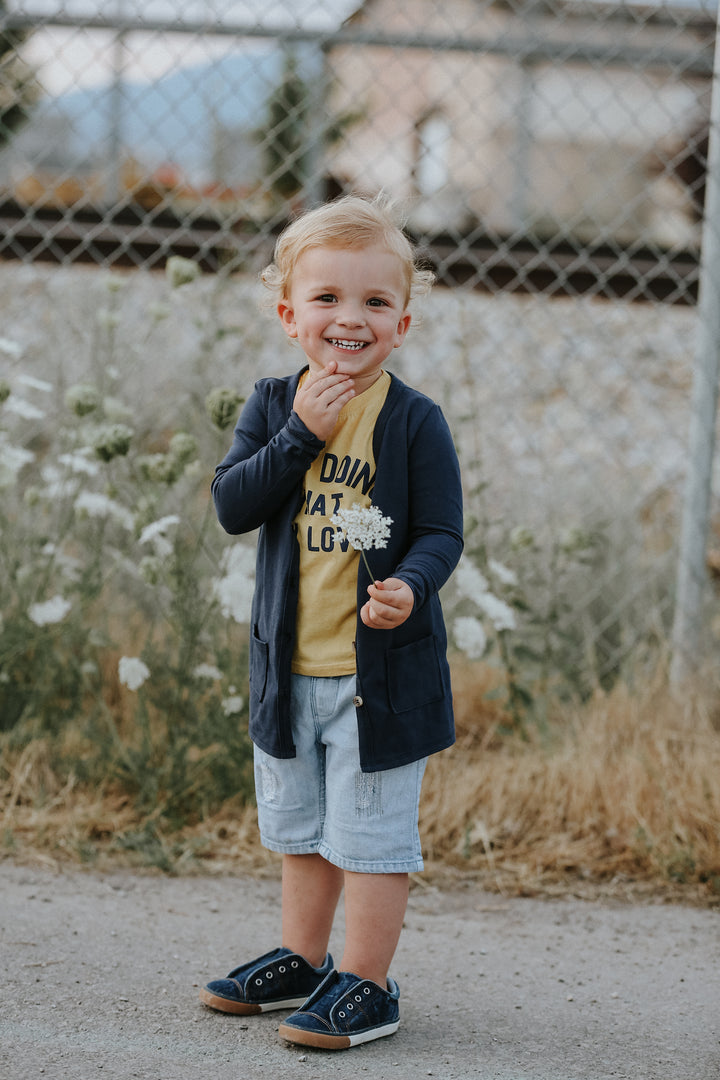 Navy Cardigan