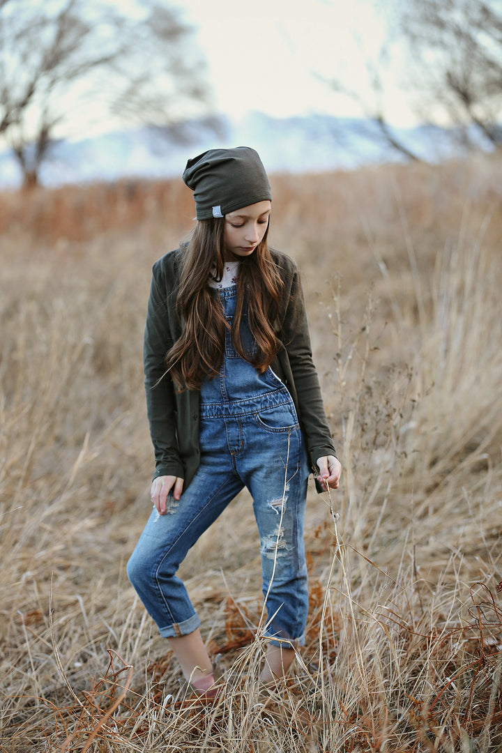 Dark Olive Cardigan