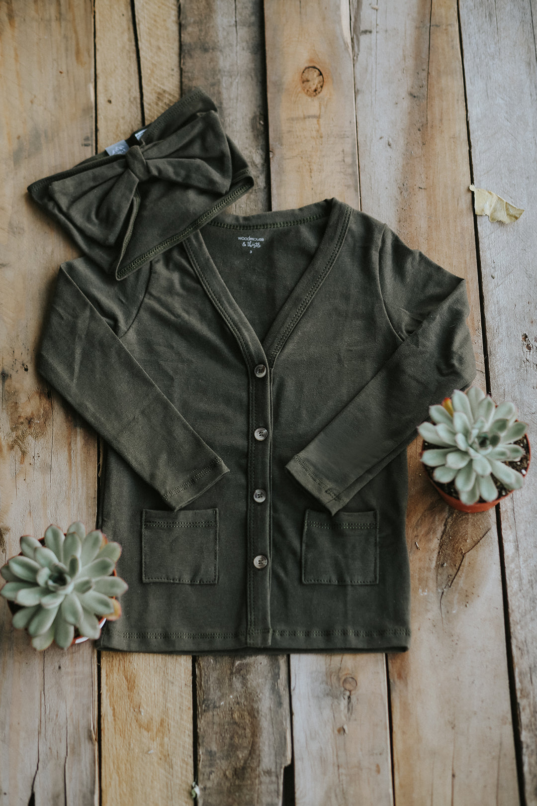 Dark Olive Cardigan