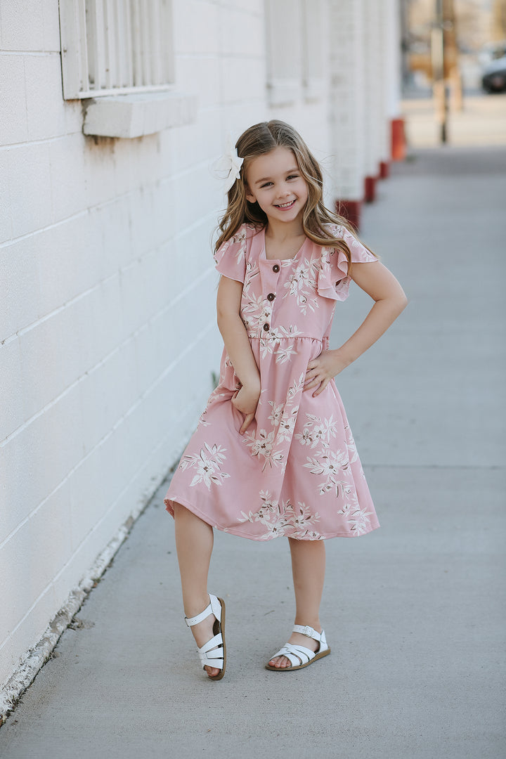 Mia Pink Floral Dress