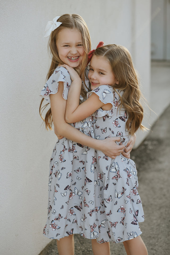 Etta Blue Butterfly Dress