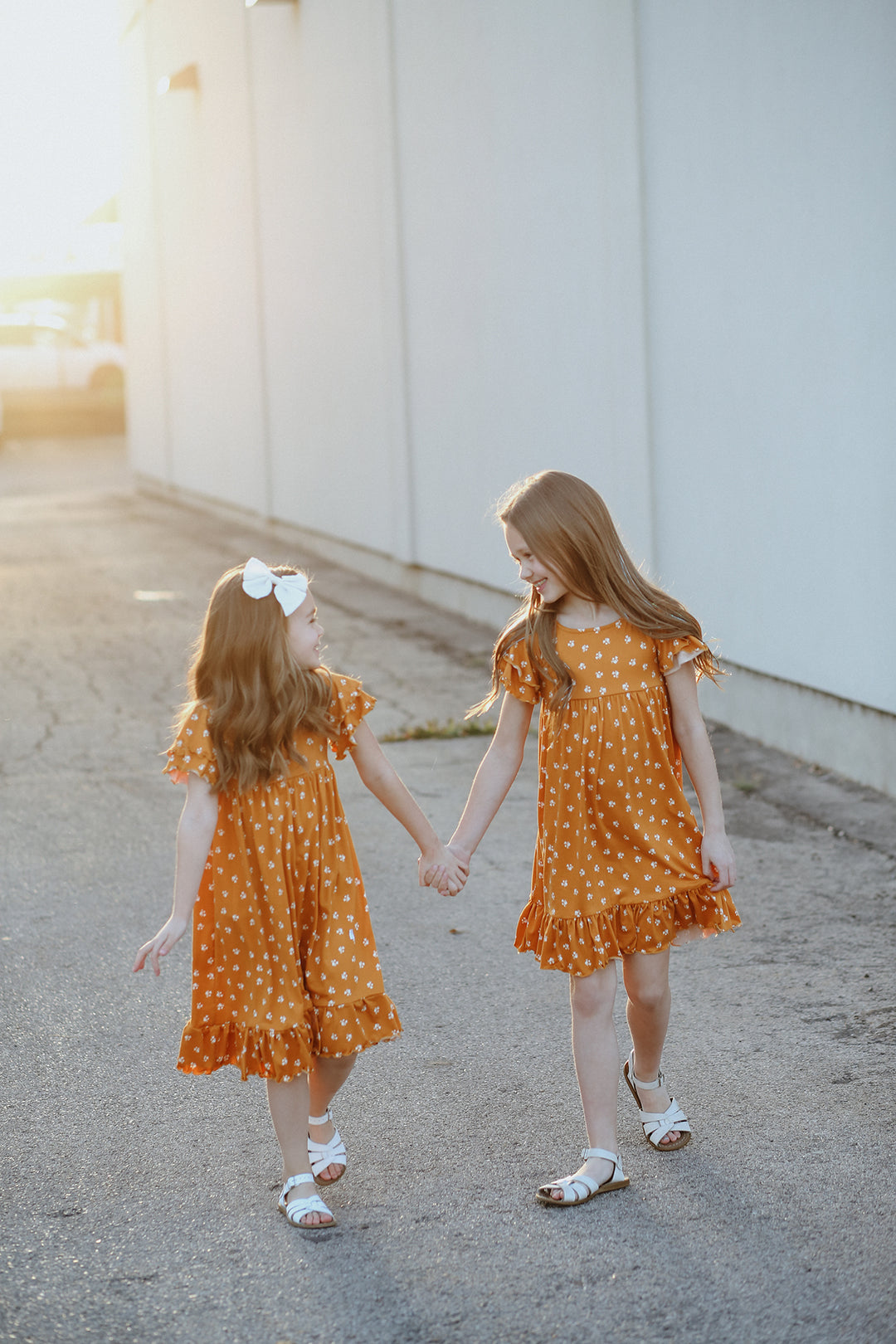 Millie Mustard Floral Dress