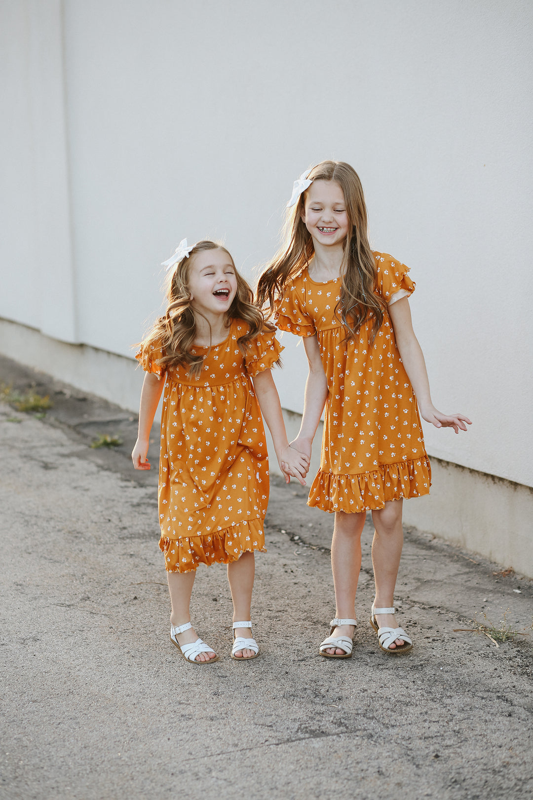 Millie Mustard Floral Dress