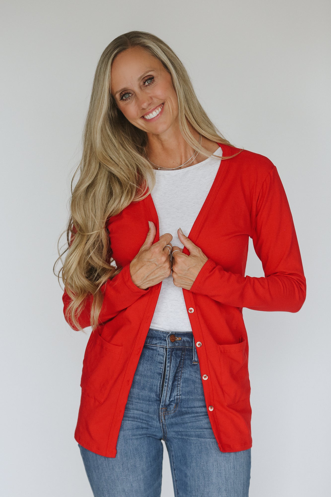 Red Women's Cardigans