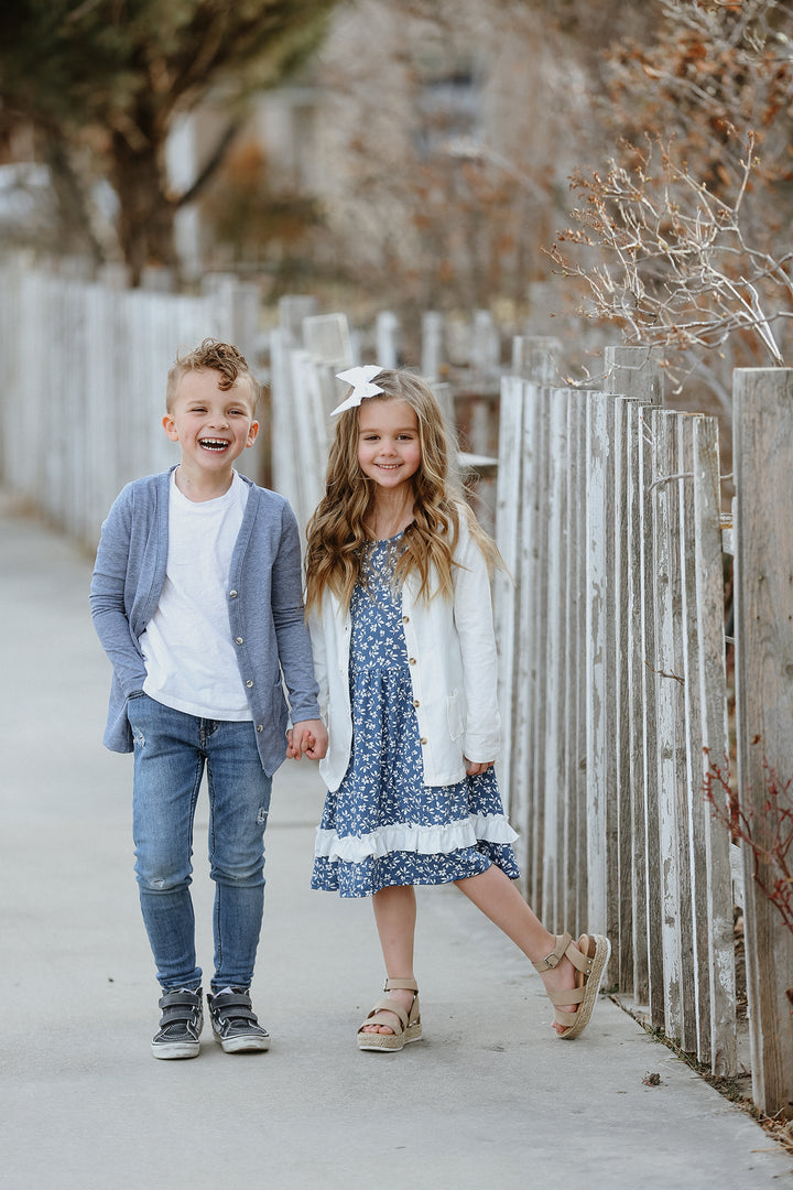 Denim Heather Blue Cardigan