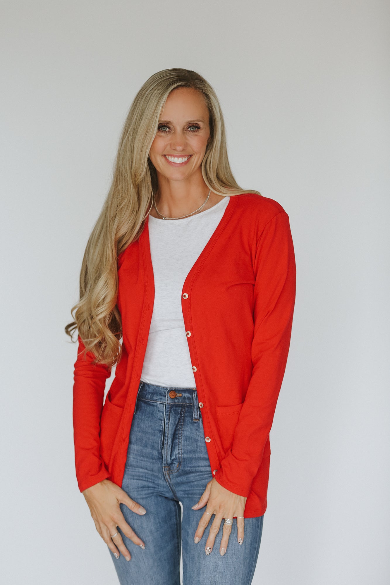 Red Women's Cardigans