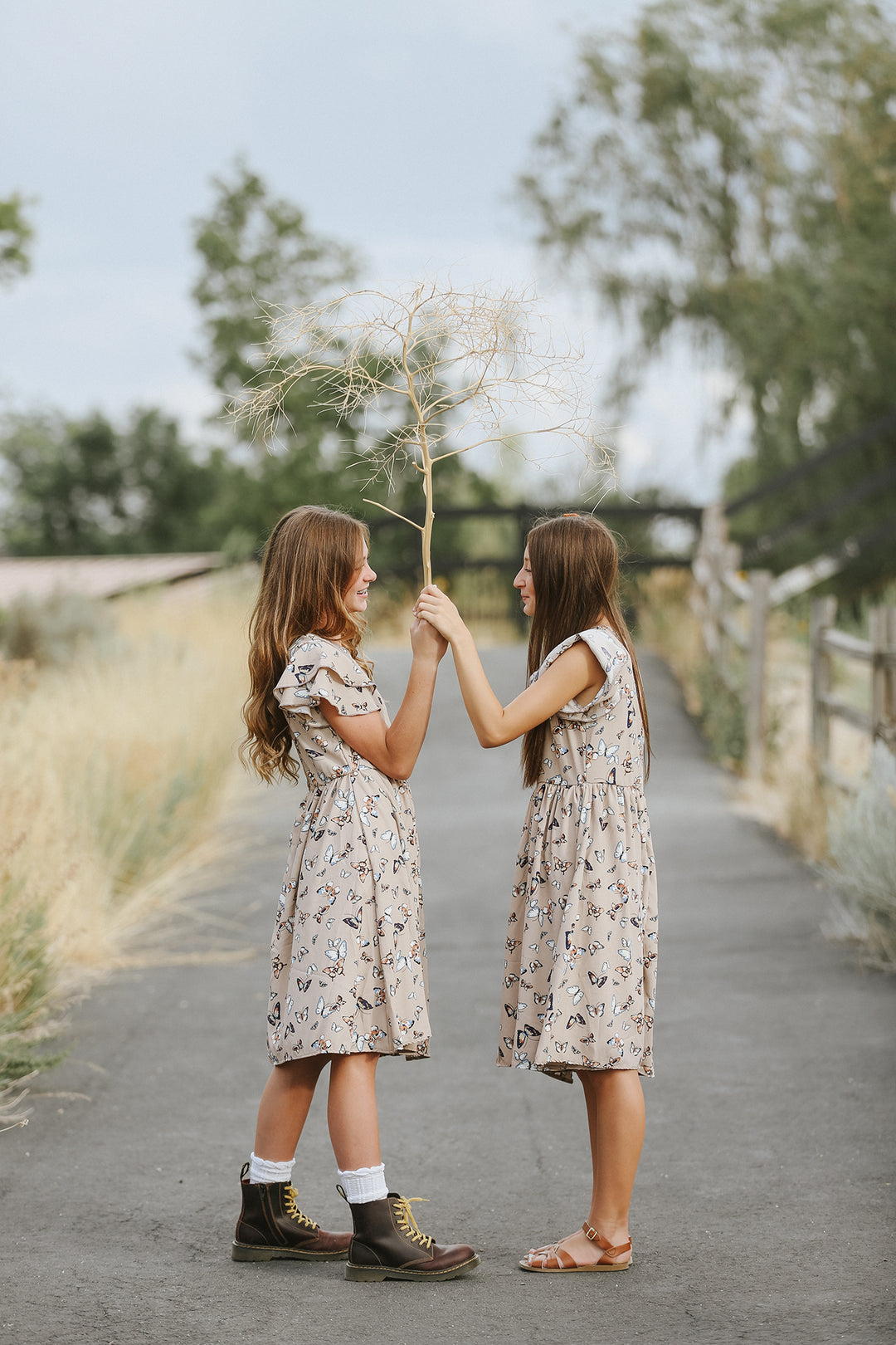 Etta Tan Butterfly Dress