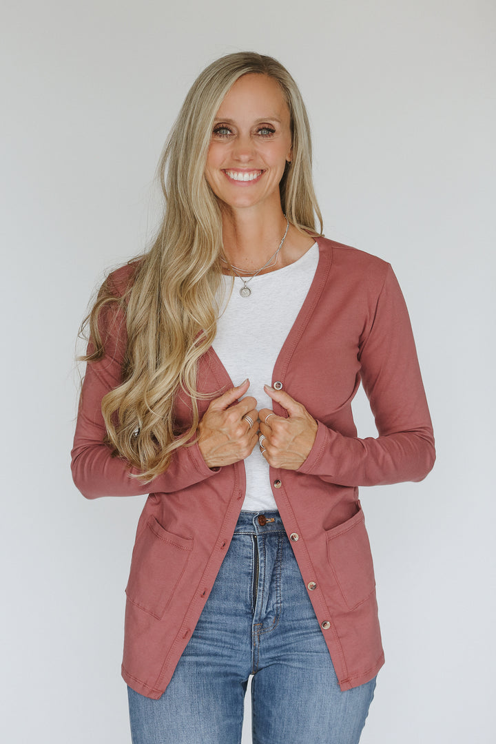 Mauve Women's Cardigan