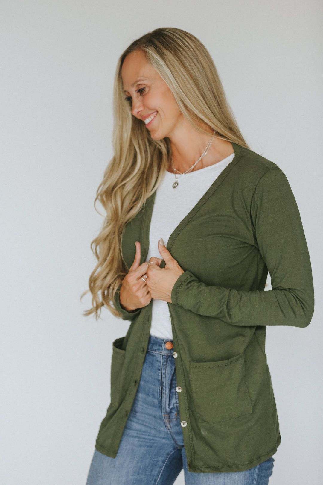 Forest Green Women's Cardigan