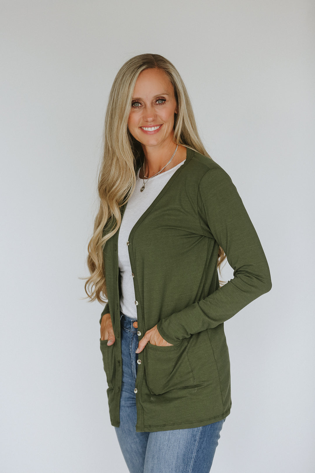 Forest Green Women's Cardigan