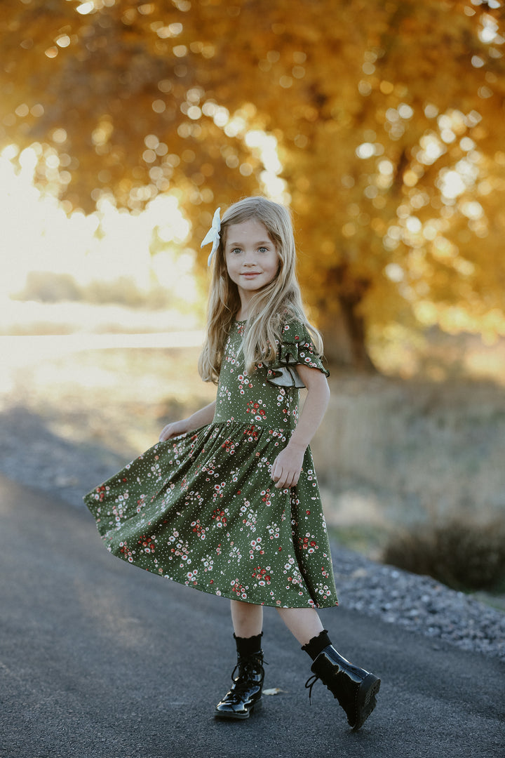 Sophie Green Floral Dress