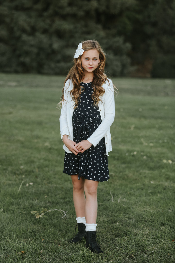 Avery Navy Floral Dress