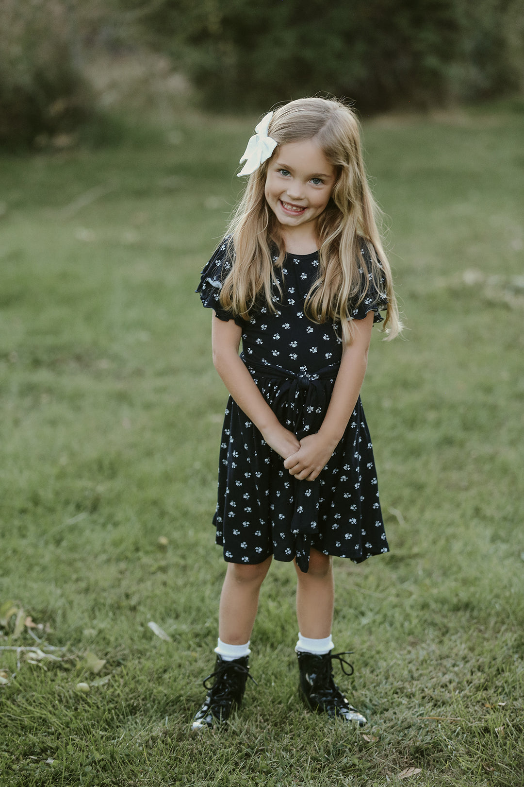 Avery Navy Floral Dress