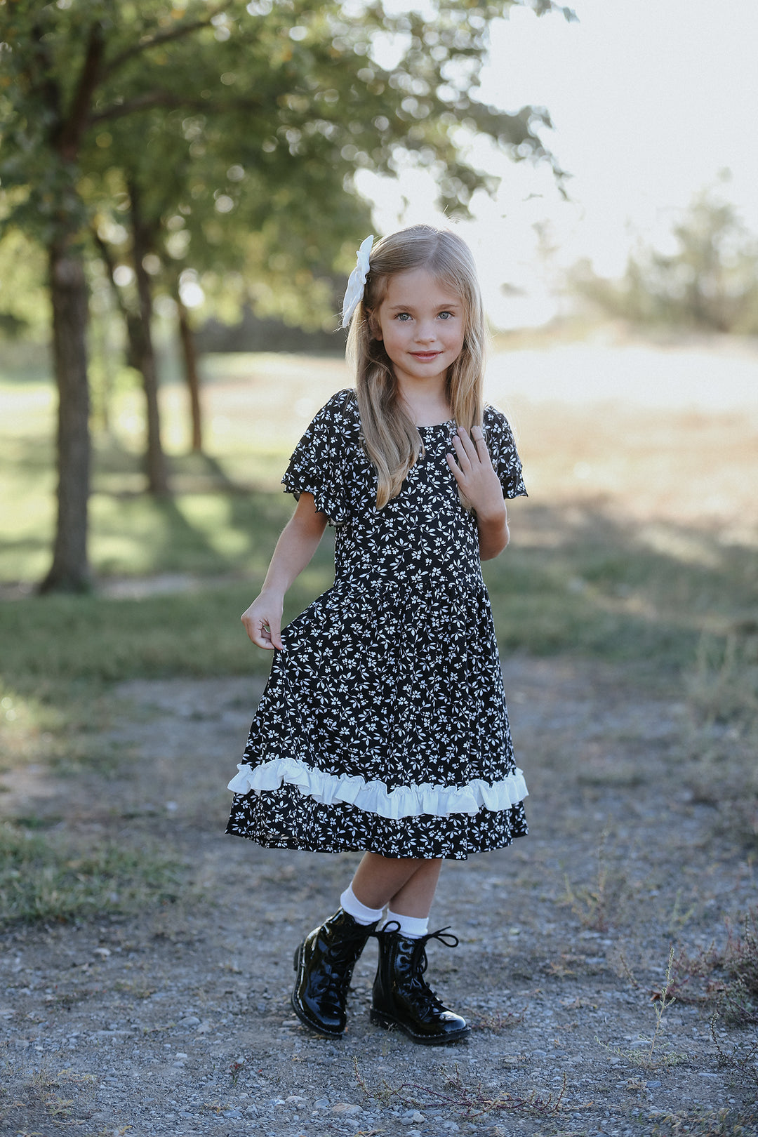 Olivia Black Floral Dress