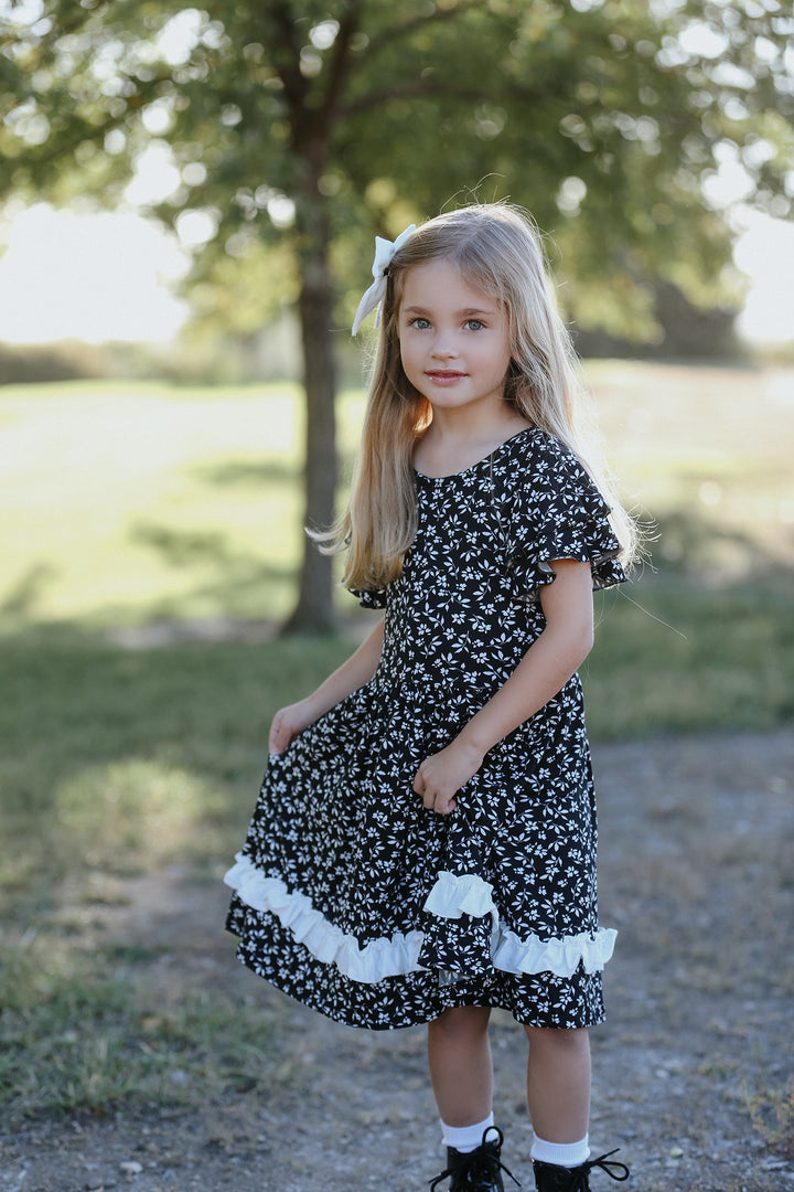 Olivia Black Floral Dress