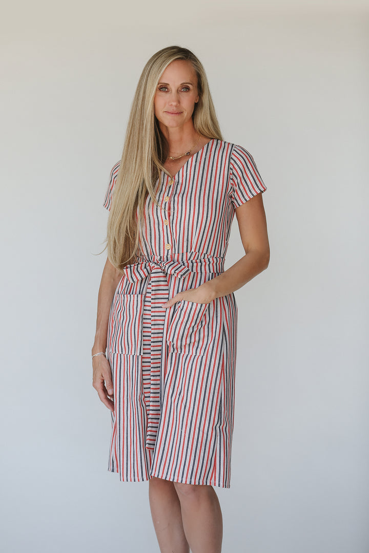 Briar Button Stripe Women's Dress