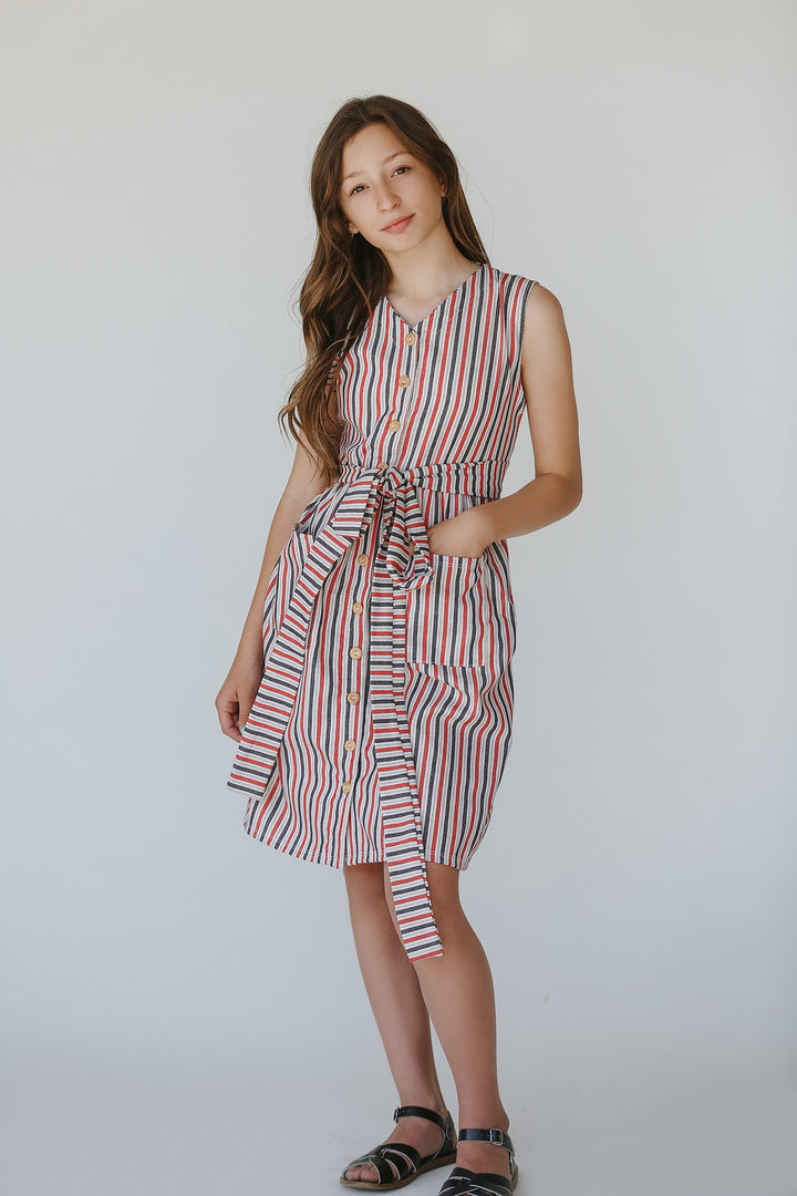 Briar Button Stripe Dress