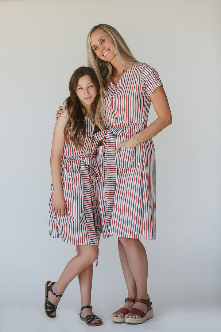 Briar Button Stripe Dress