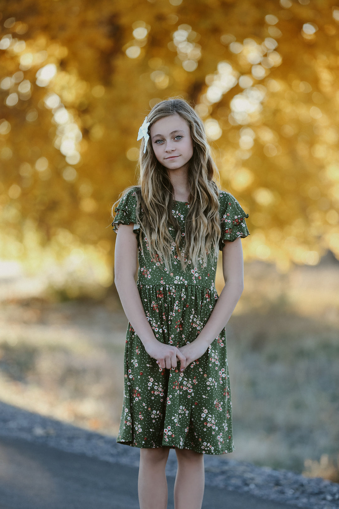 Sophie Green Floral Dress