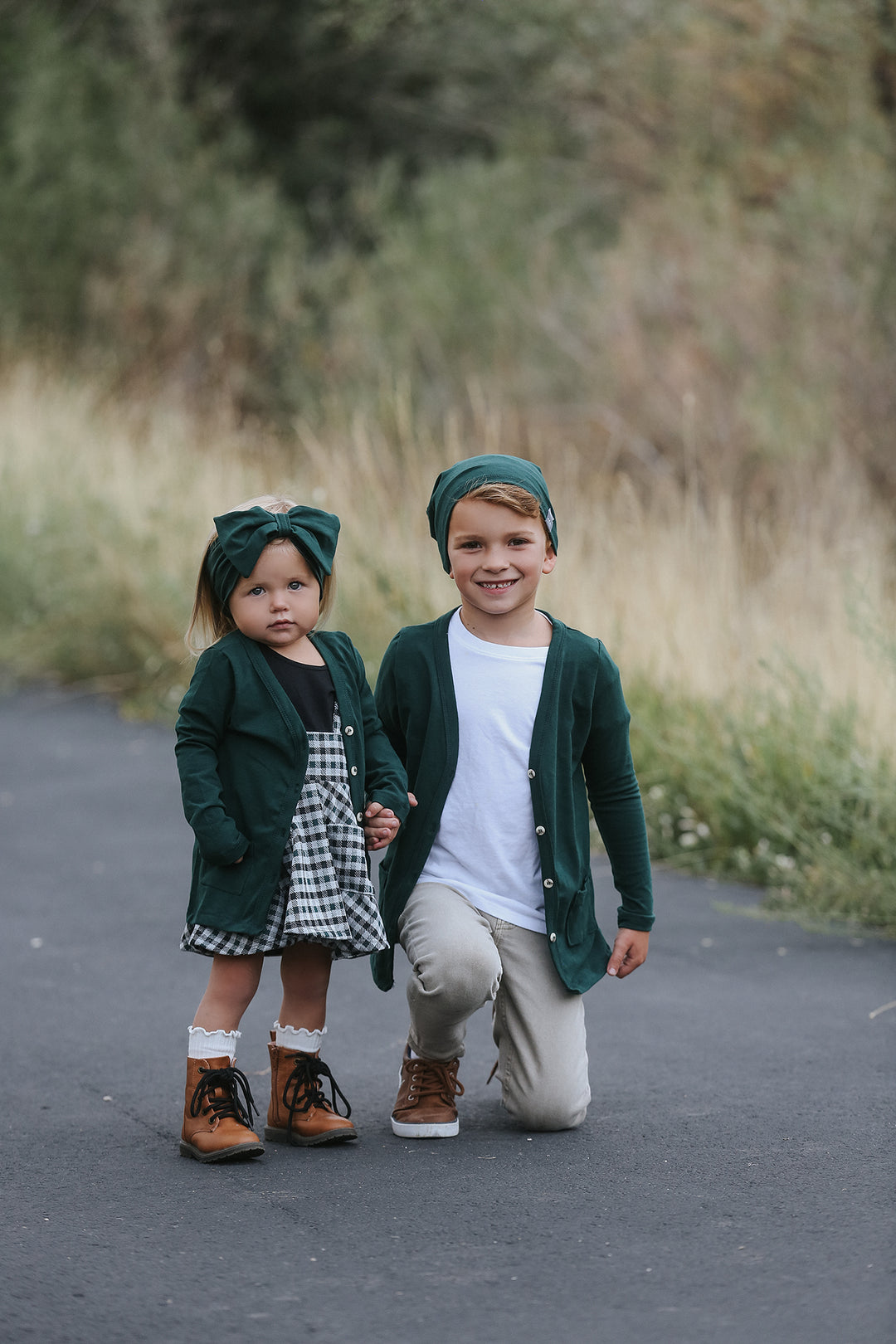 Polly Hunter Green Gingham Jumper Dress