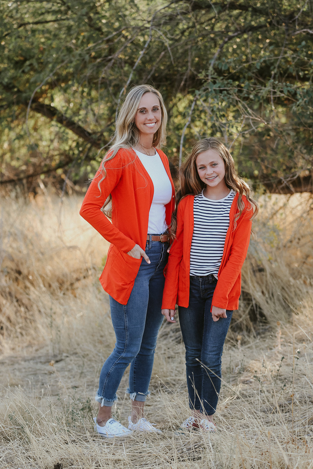 Tangerine Orange Cardigan