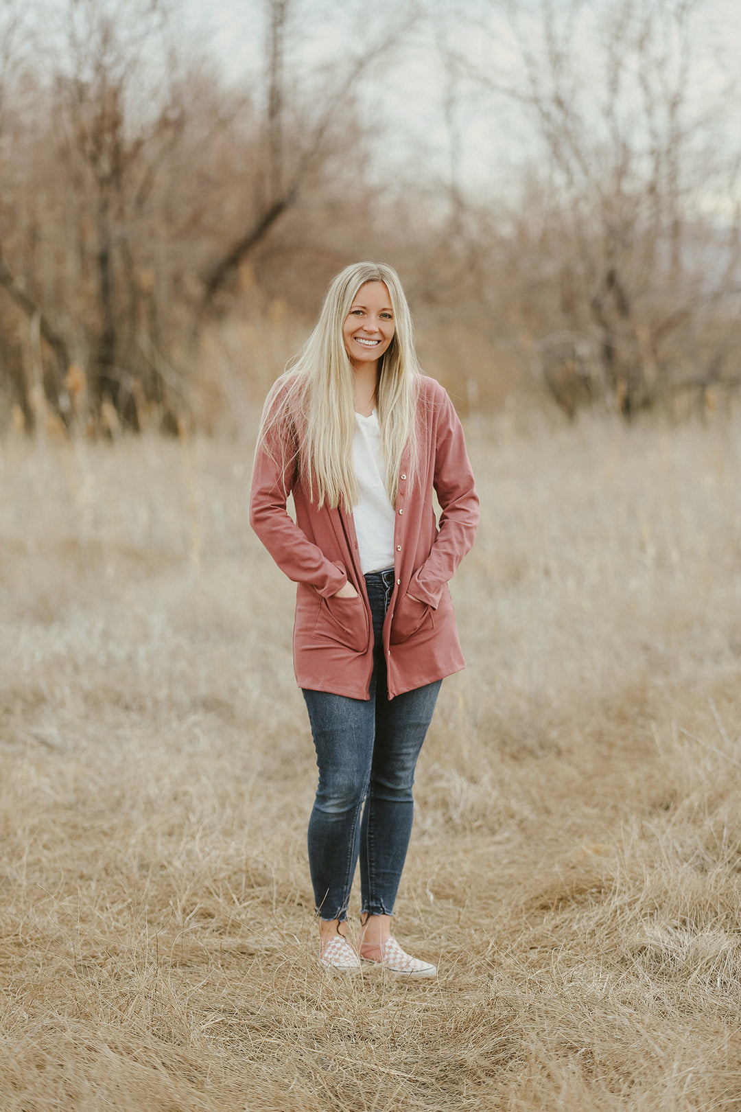 Mauve Women's Cardigan