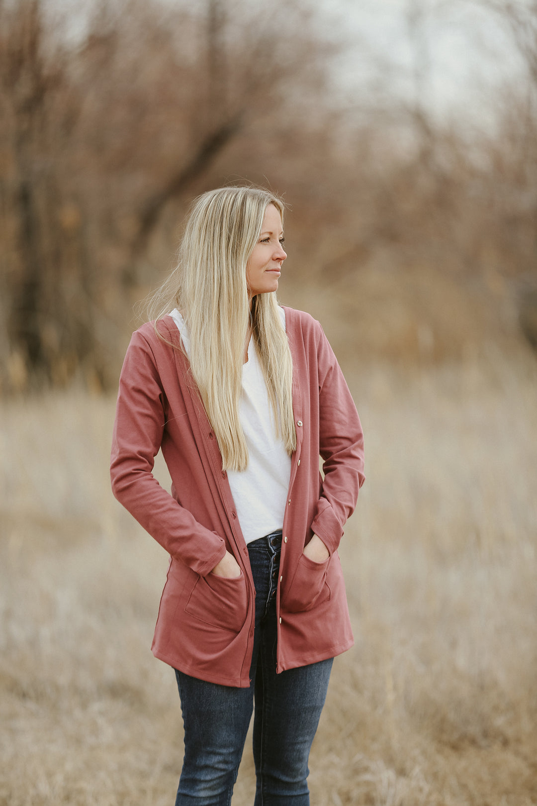 Mauve Women's Cardigan