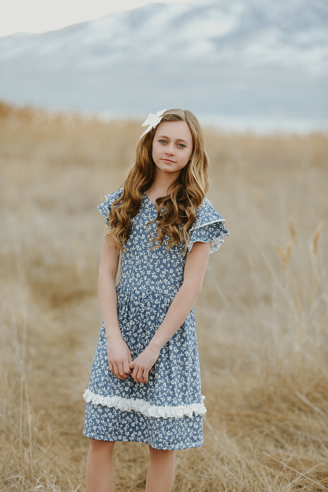 Olivia Blue Floral Dress