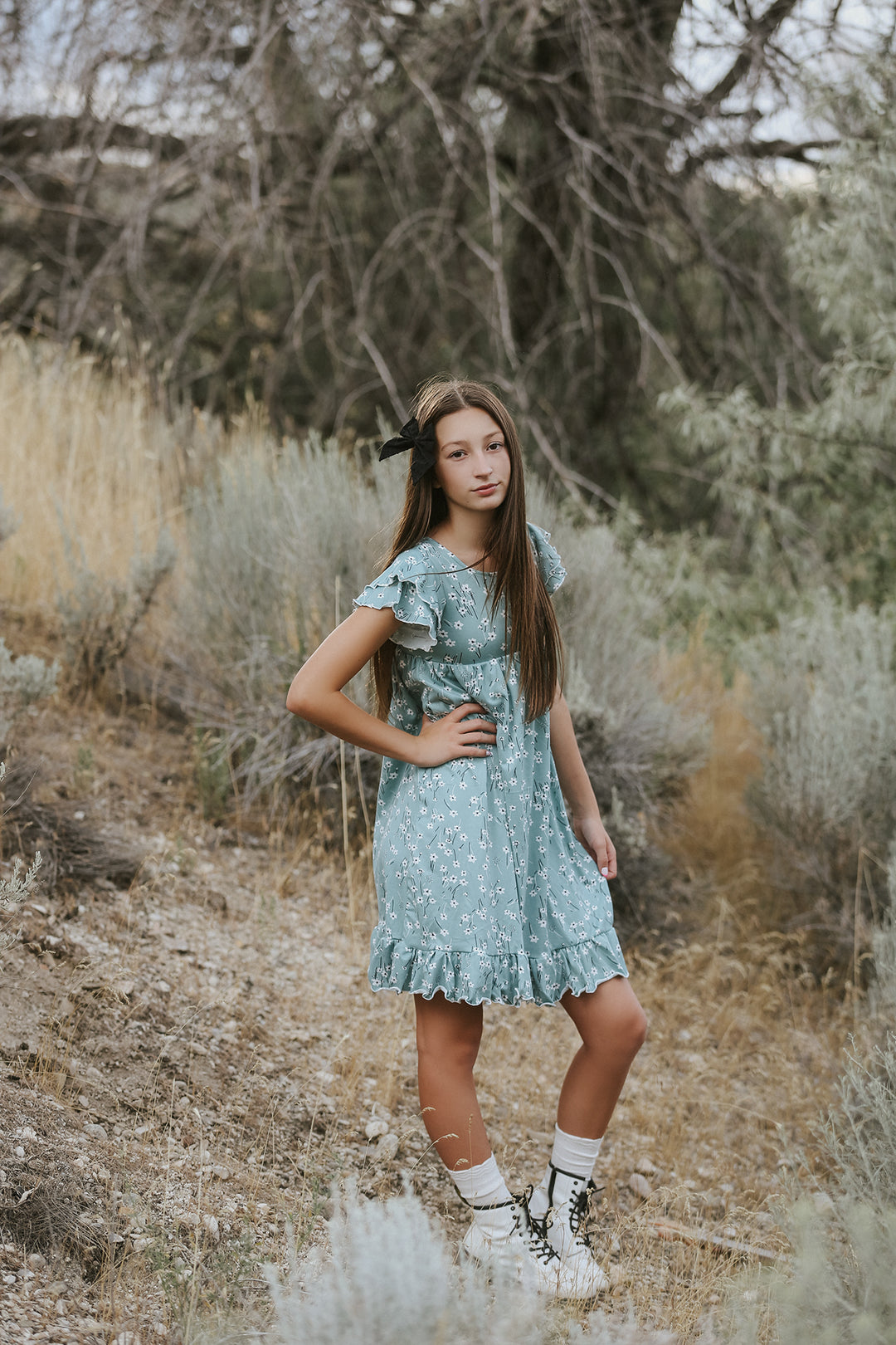 Millie Blue Foral Dress