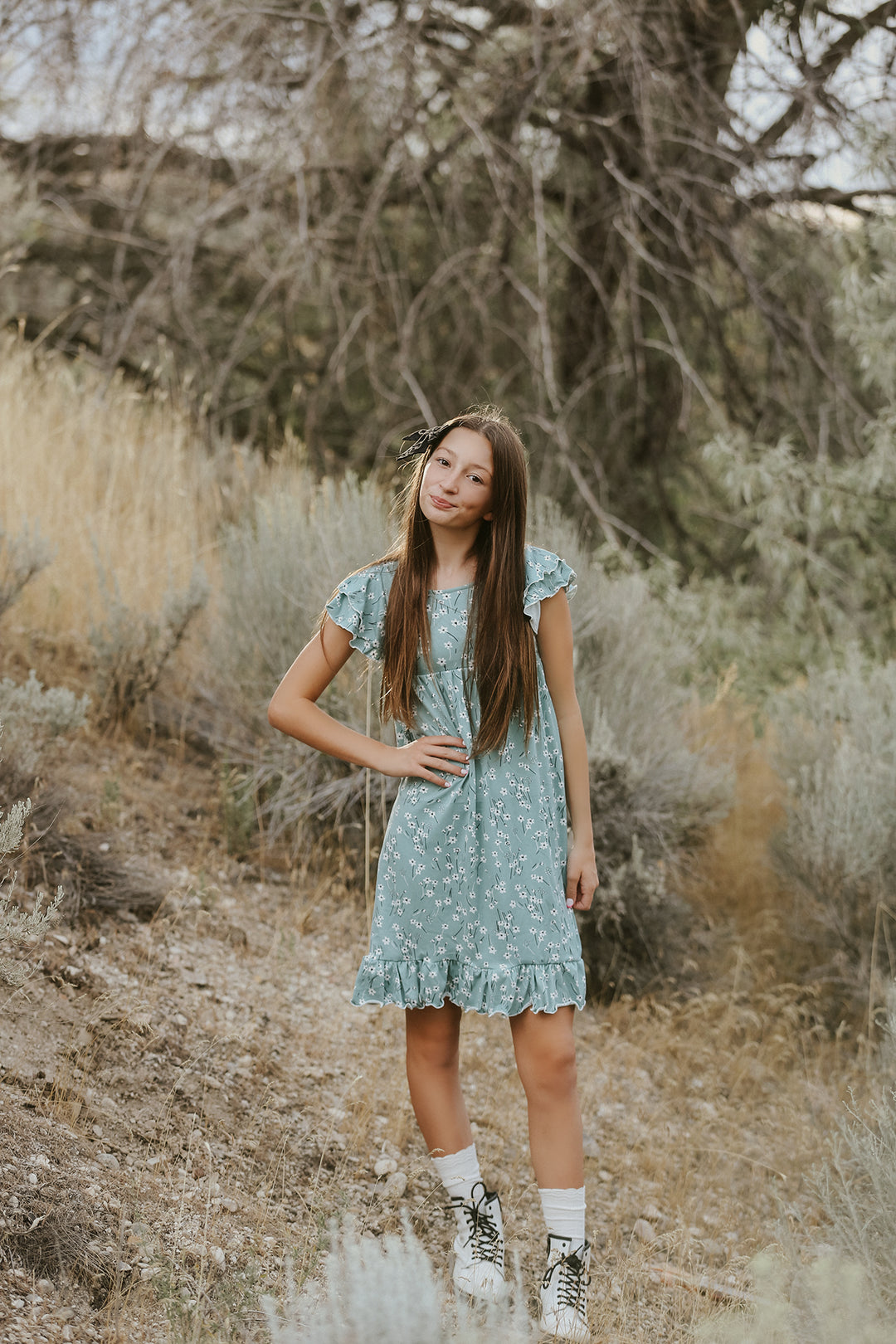 Millie Blue Foral Dress