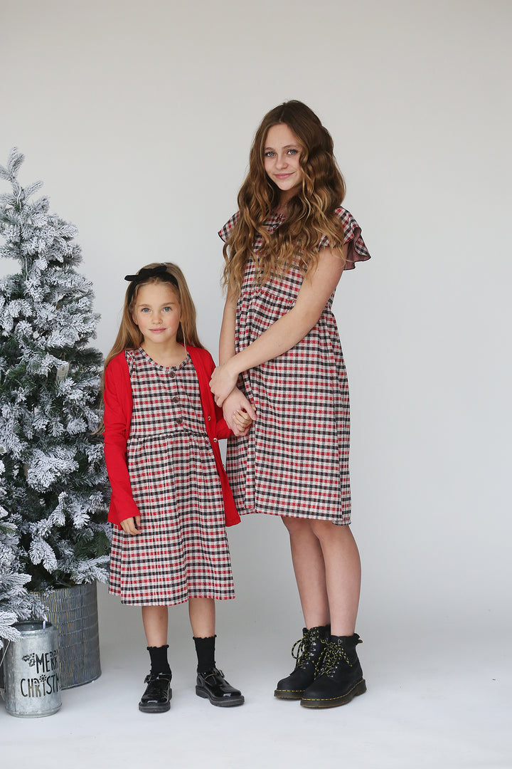 Haven Red Plaid Dress