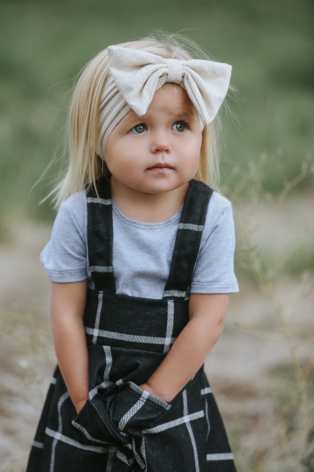 Polly Pinafore Black Plaid Jumper Dress