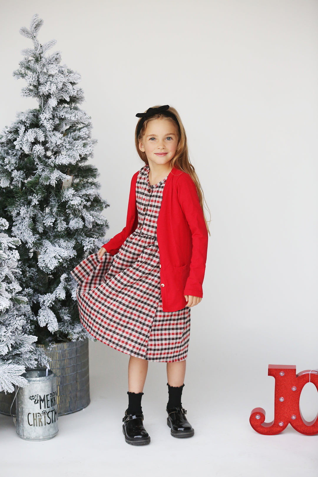 Haven Red Plaid Dress