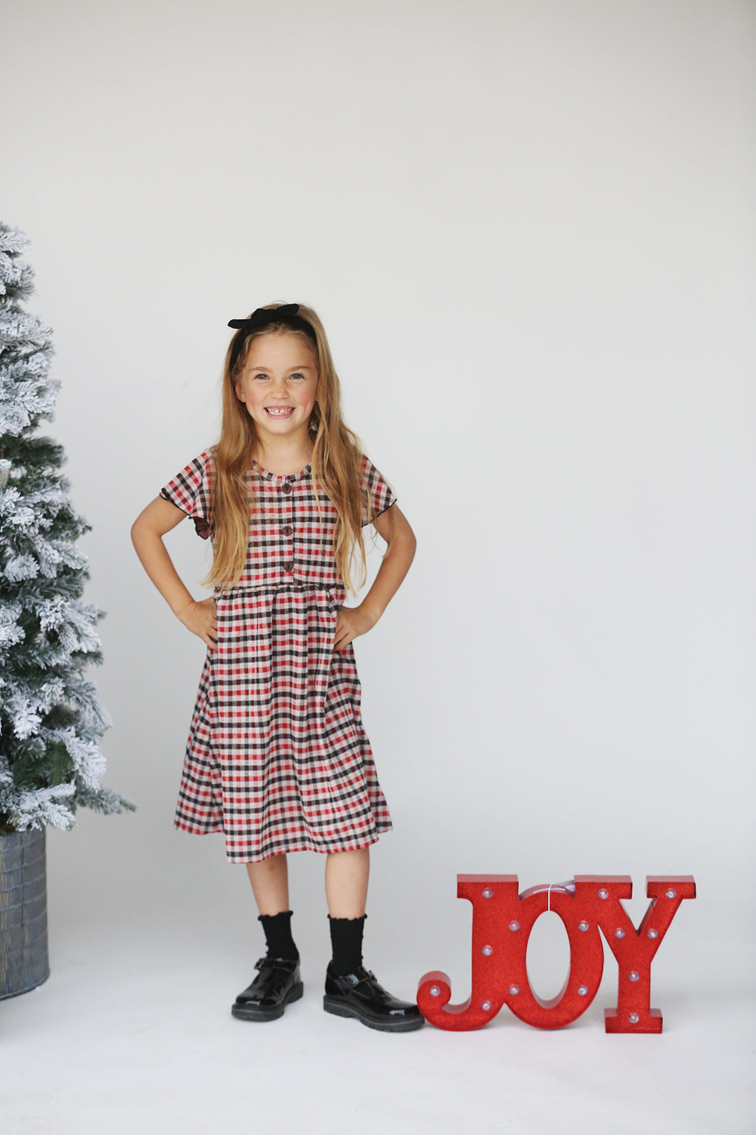 Haven Red Plaid Dress